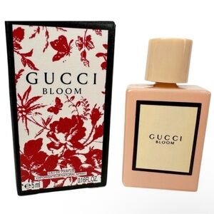 Gucci Bloom Red and Cream Fragrance Bottle with Floral Box